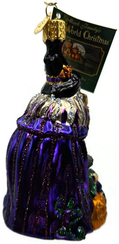 Old World Christmas 2004 Witch With Cauldron OWC Glass Halloween Decor Ornament1
