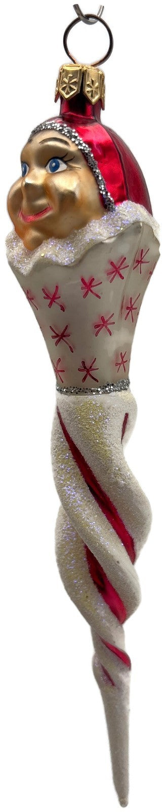 Christopher Radko Jack Frost Jr Red Icicle Christmas Ornament 1998 98-265-04