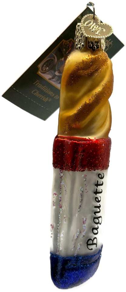 Old World Christmas Baguette French Bread Glass Christmas Ornament 32312 OWC4