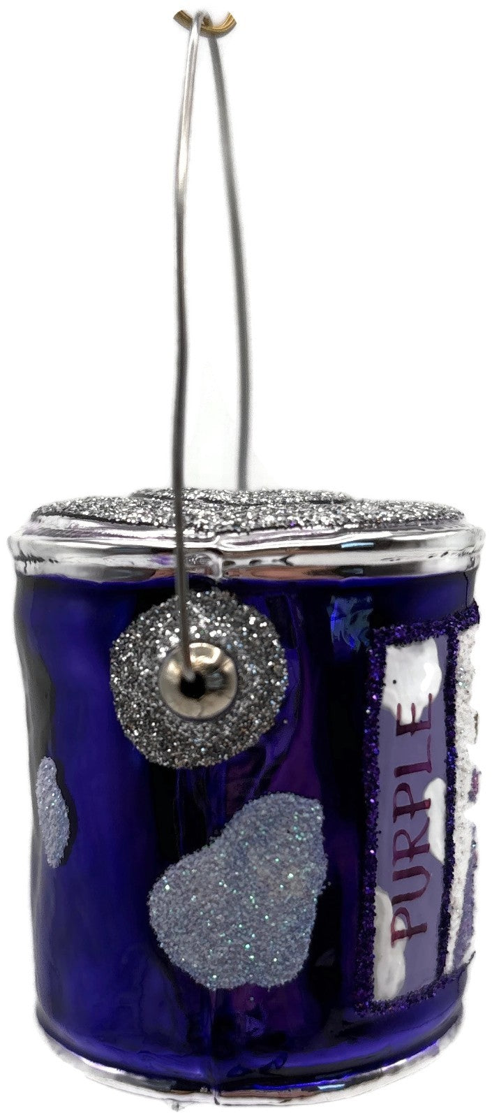 Patricia Breen Colourful Quarts Purple Cow Art Christmas Tree Ornament CATZ 25797