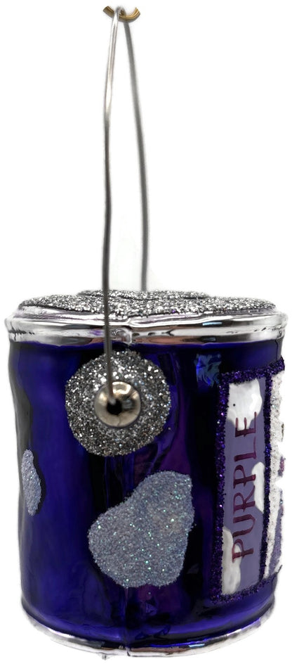 Patricia Breen Colourful Quarts Purple Cow Art Christmas Tree Ornament CATZ 25797