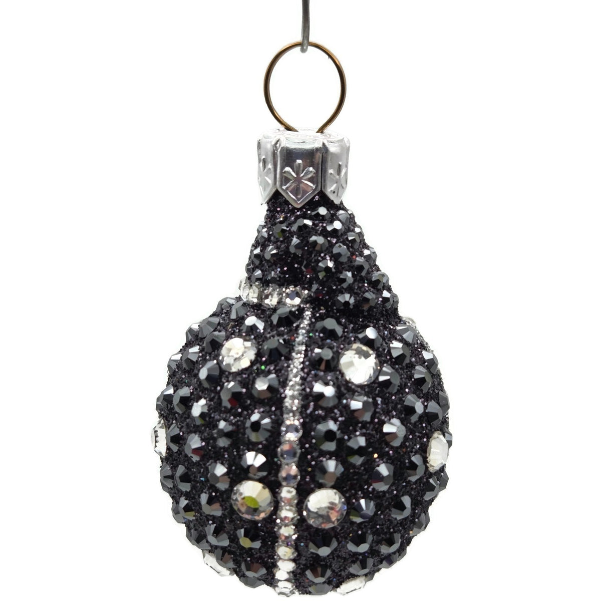 Patricia Breen Ladybug Noel Black Jeweled Polka Dots Christmas Ornament 25274