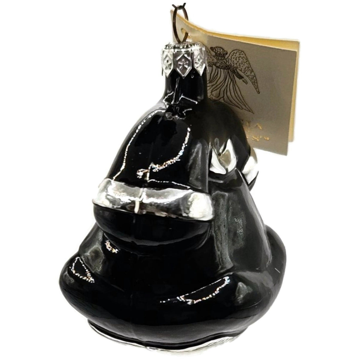 Patricia Breen Fine Phone Black Hand Blown Glass Christmas Tree Ornament 94394