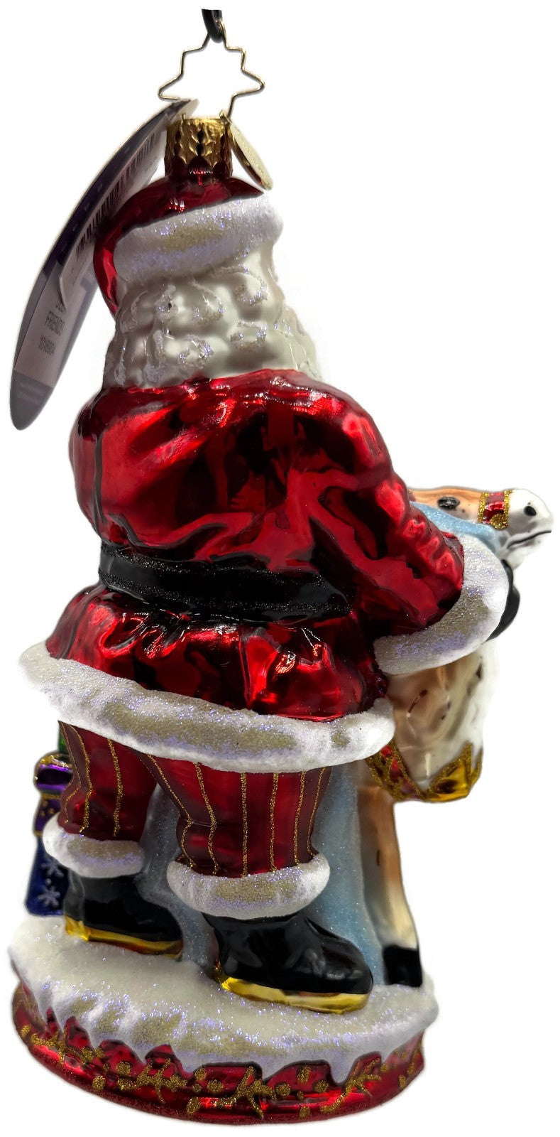 Christopher Radko Deer Friends Santa Reindeer Christmas Ornament 10169044