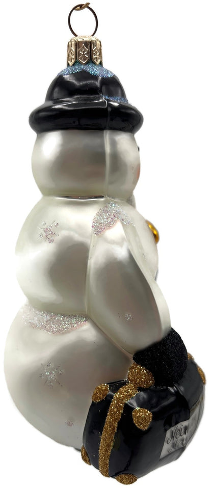 Patricia Breen Professor Mercury Snowman Christmas Ornament Neiman Marcus 99235