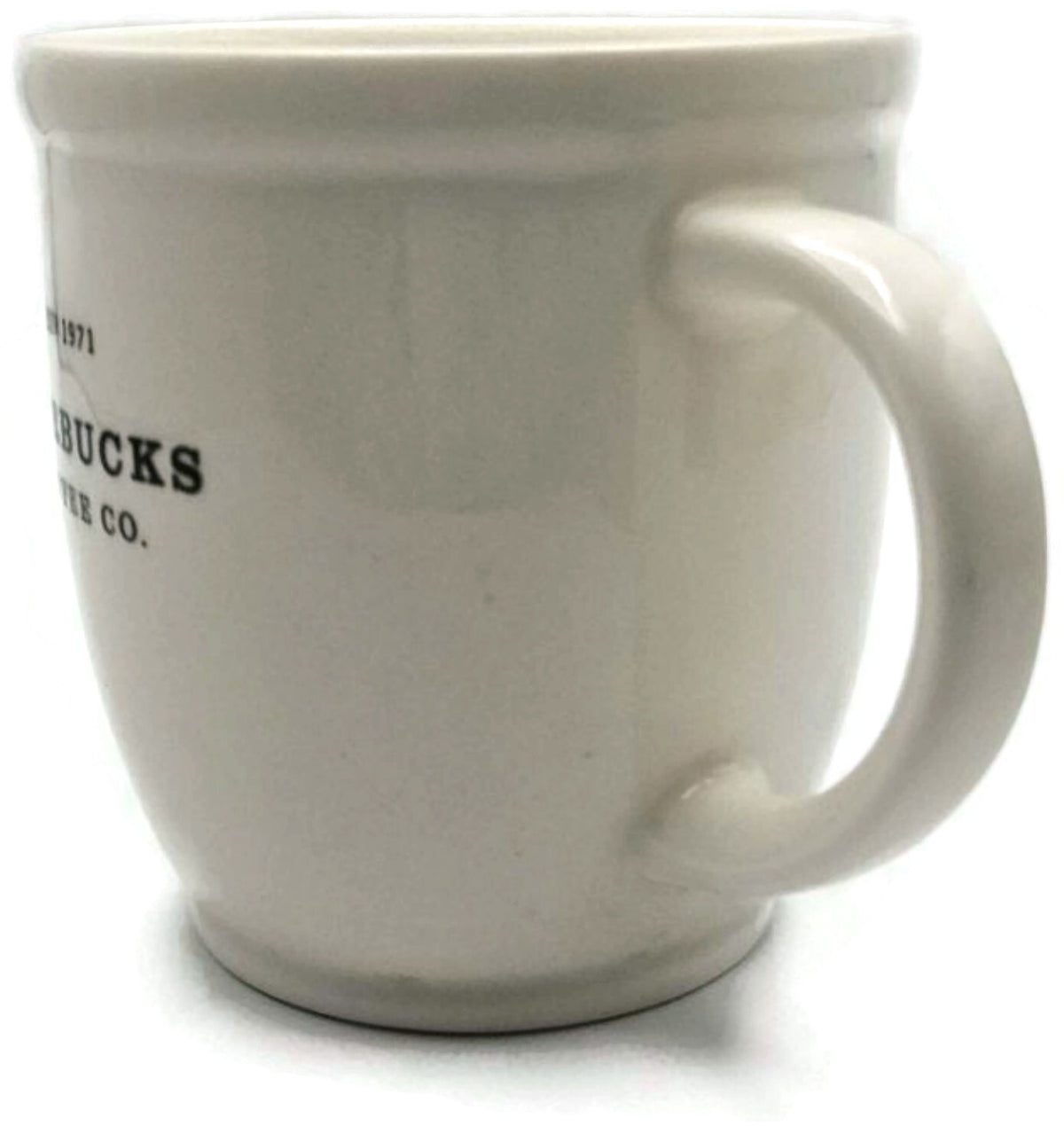 Starbucks 2007 Abbey Collection Black White Ceramic Coffee Mug 18 oz EST 19716