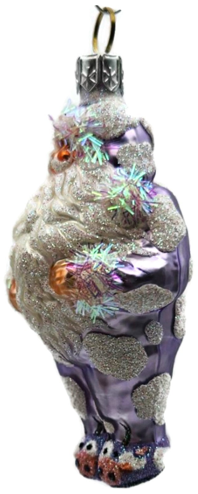 Patricia Breen Good Night Henry Cow Purple Santa Christmas Ornament 2615GIFT5