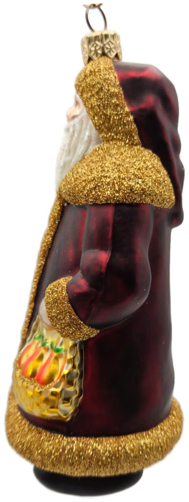 Patricia Breen Santa I Partridge & Pear Bordeaux Christmas Tree Ornament 20276