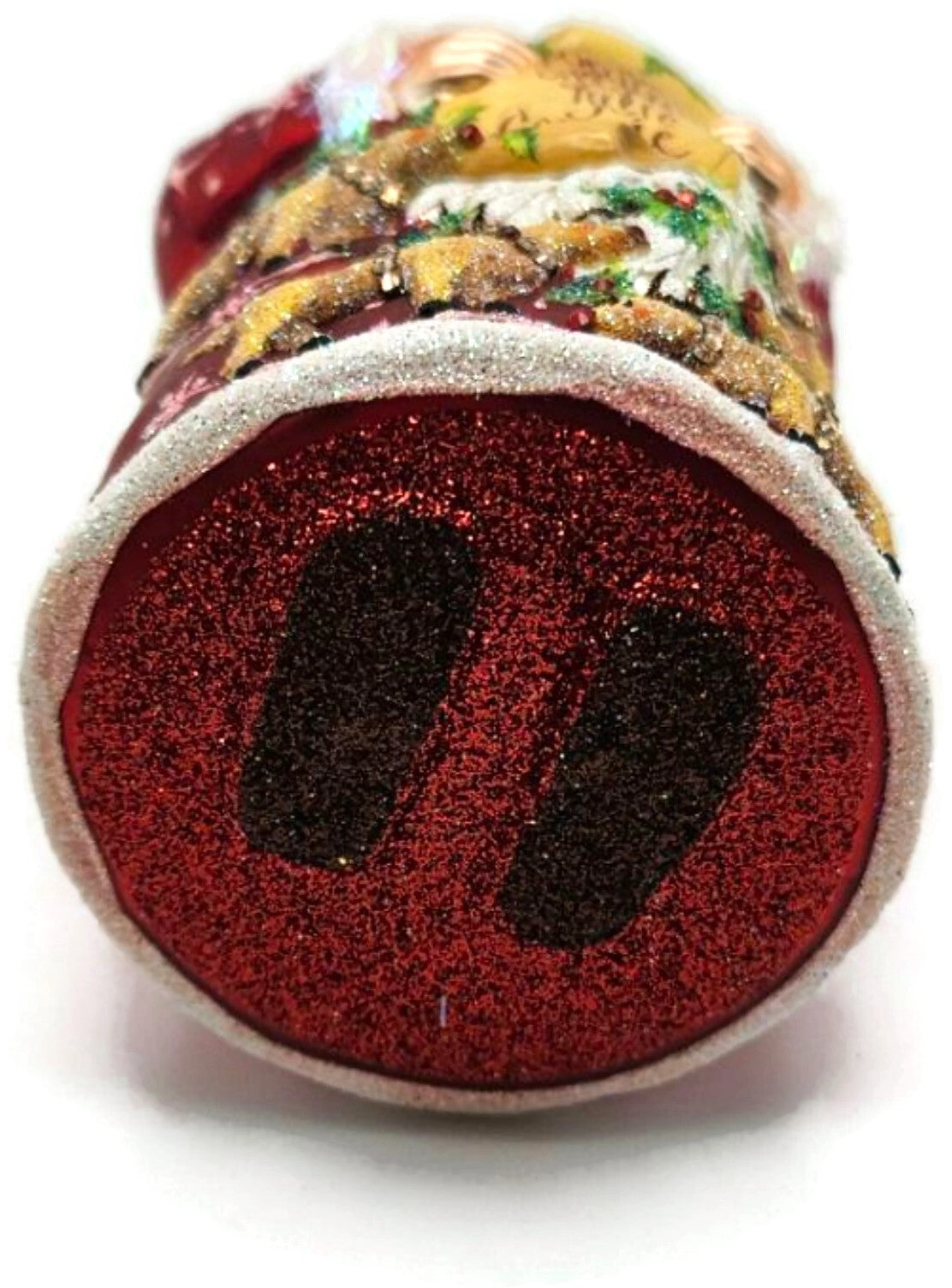 Patricia Breen Everyone Can Lead Red Santa Reindeer Christmas Ornament 260912