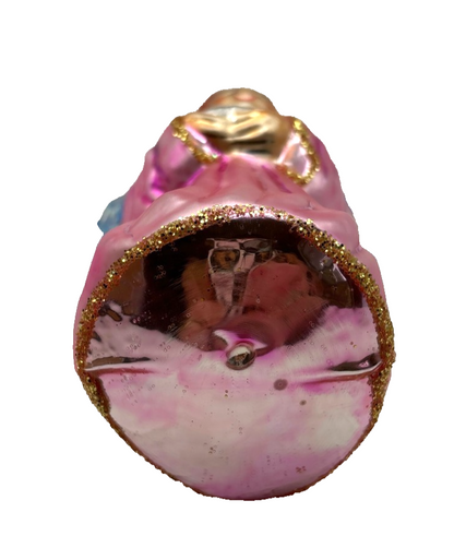 Christopher Radko On Wings of Hope Pink Angel Christmas Tree Ornament 95 SP 109