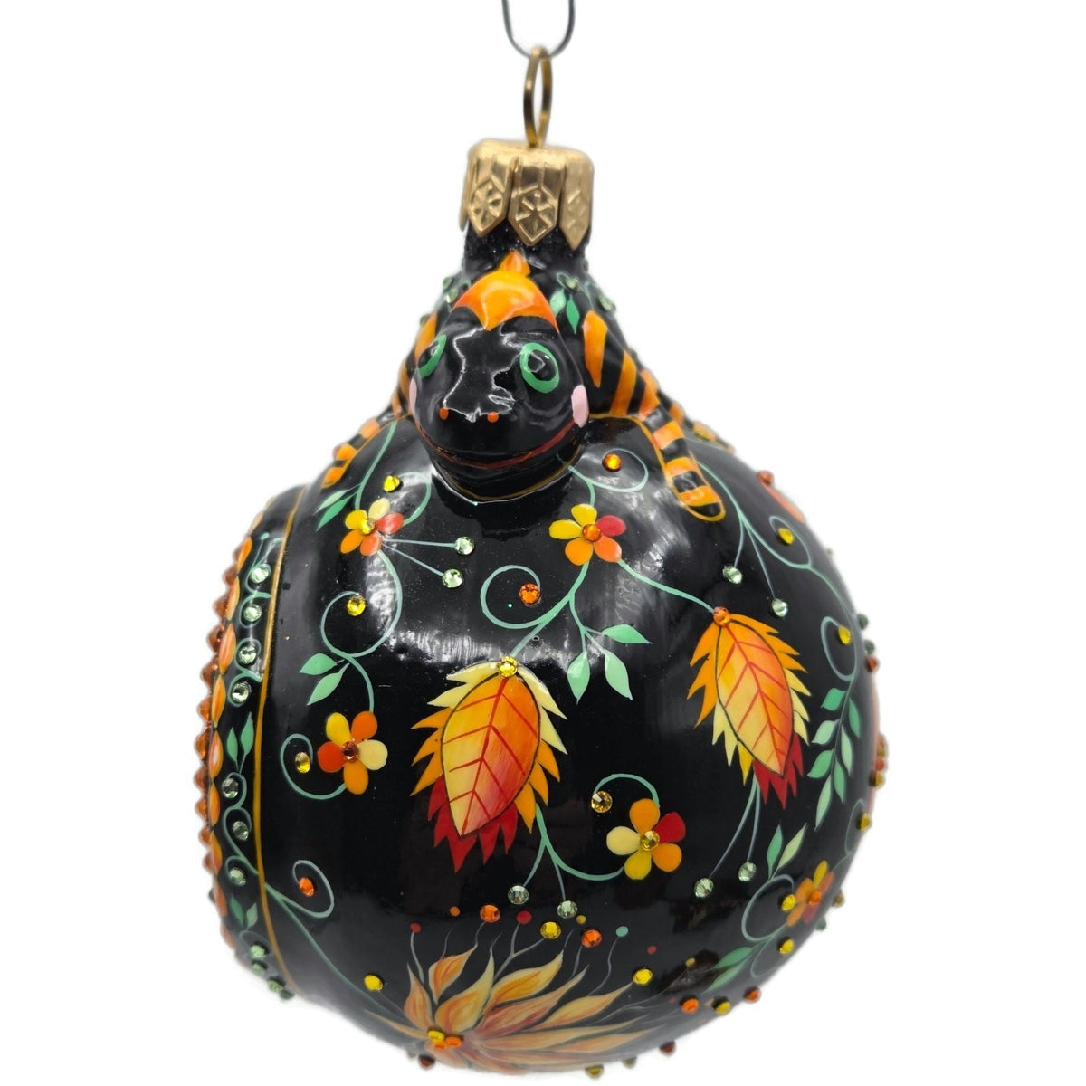 Patricia Breen Happy Holidays Hamish Chameleon Reflector Christmas Ornament 31634