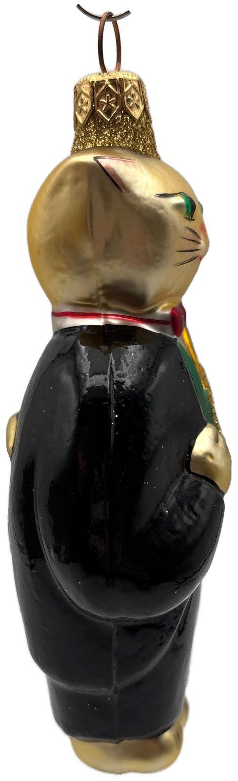 Patricia Breen Fiddling Cat Black Hey Diddle Diddle Christmas Tree Ornament 95056