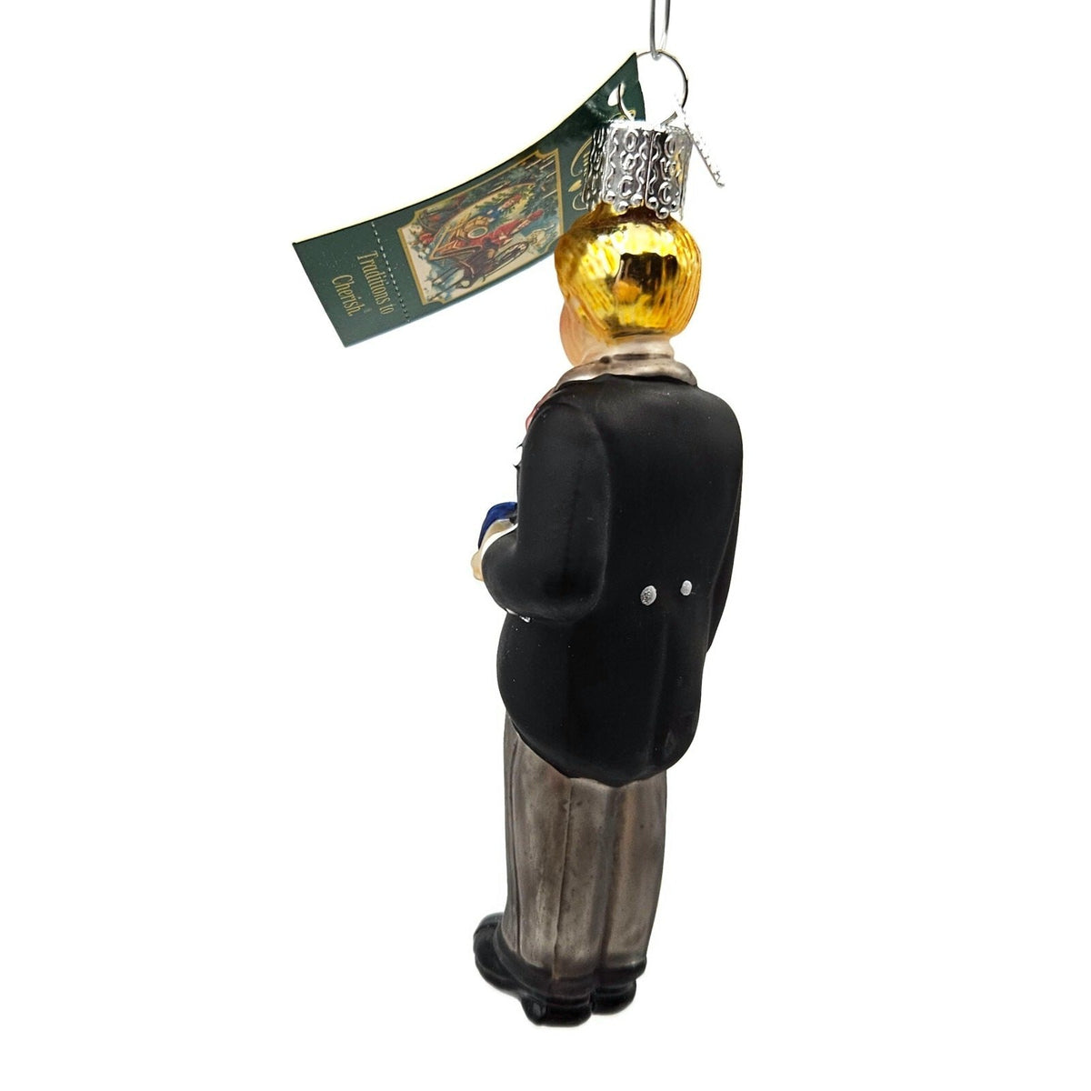 Old World Christmas Groom Blonde Black Suit Wedding Keepsake OWC Tree Ornament2