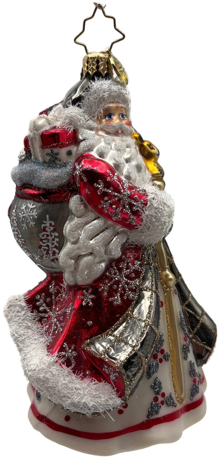 Christopher Radko Winter Splendor Santa Glass Christmas Tree Ornament 10217407
