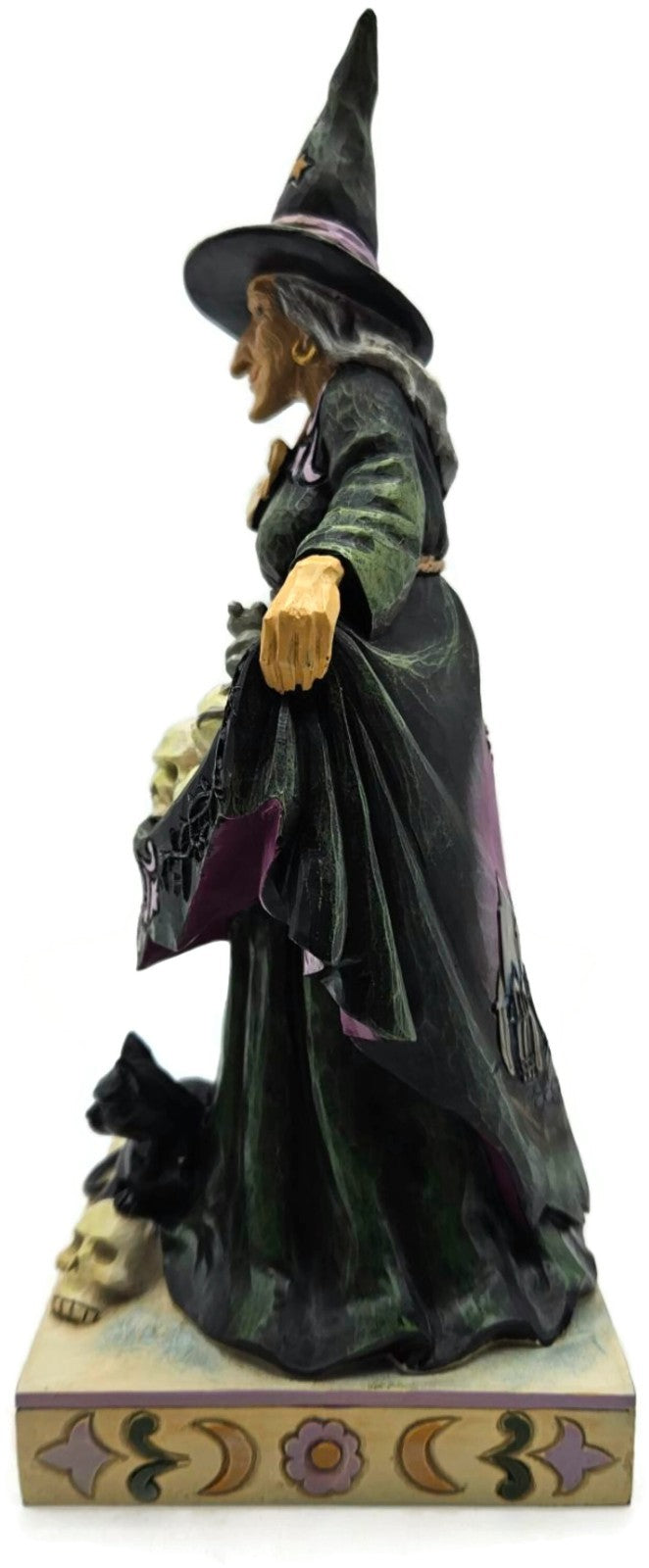 Jim Shore Heartwood Creek Wicked This Way Witch with Skulls in Skirt Figurine3