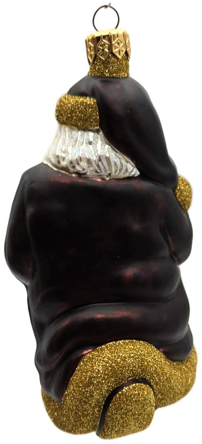 Patricia Breen Santa and Sarenka Bordeaux Santa Reindeer Christmas Ornament 98384