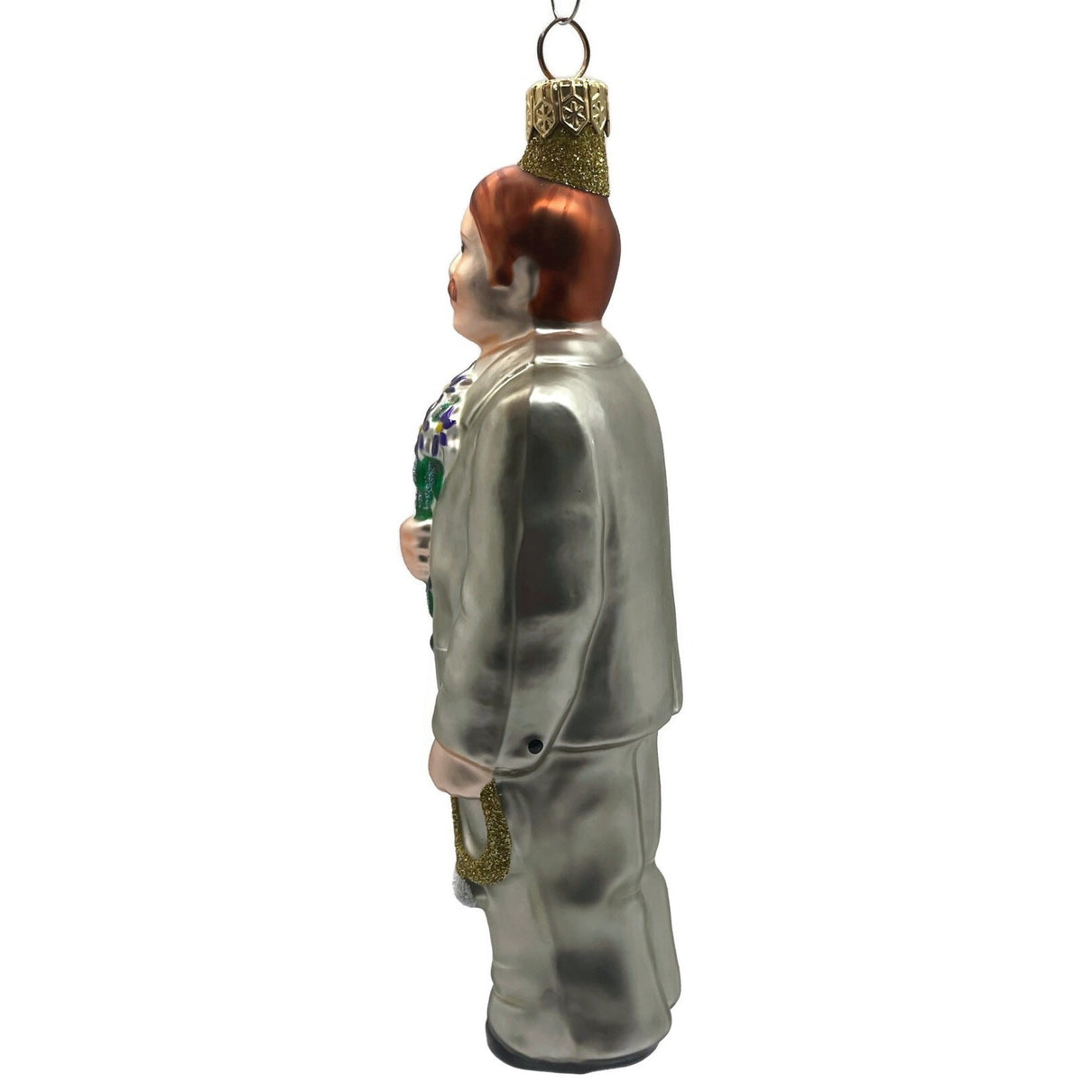 Patricia Breen Smitten Groom Blue Flowers Wedding Christmas Tree Ornament 98394