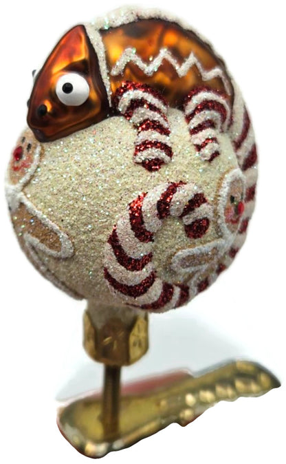 Patricia Breen Ultra Miniature Chameleon Gingerbread Christmas Ornament 25506