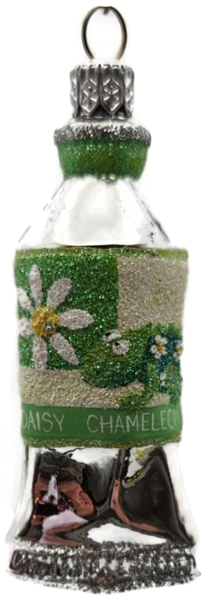 Patricia Breen Miniature Paint Tube Chameleon Daisy Spring Glass Ornament 23340