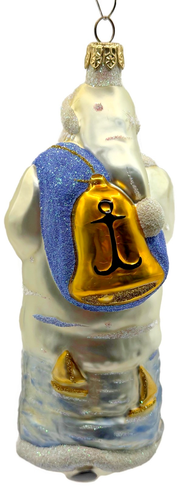 Patricia Breen Santa Of The Safe Harbour Pearl Anchor Summer Ornament 9900ML6