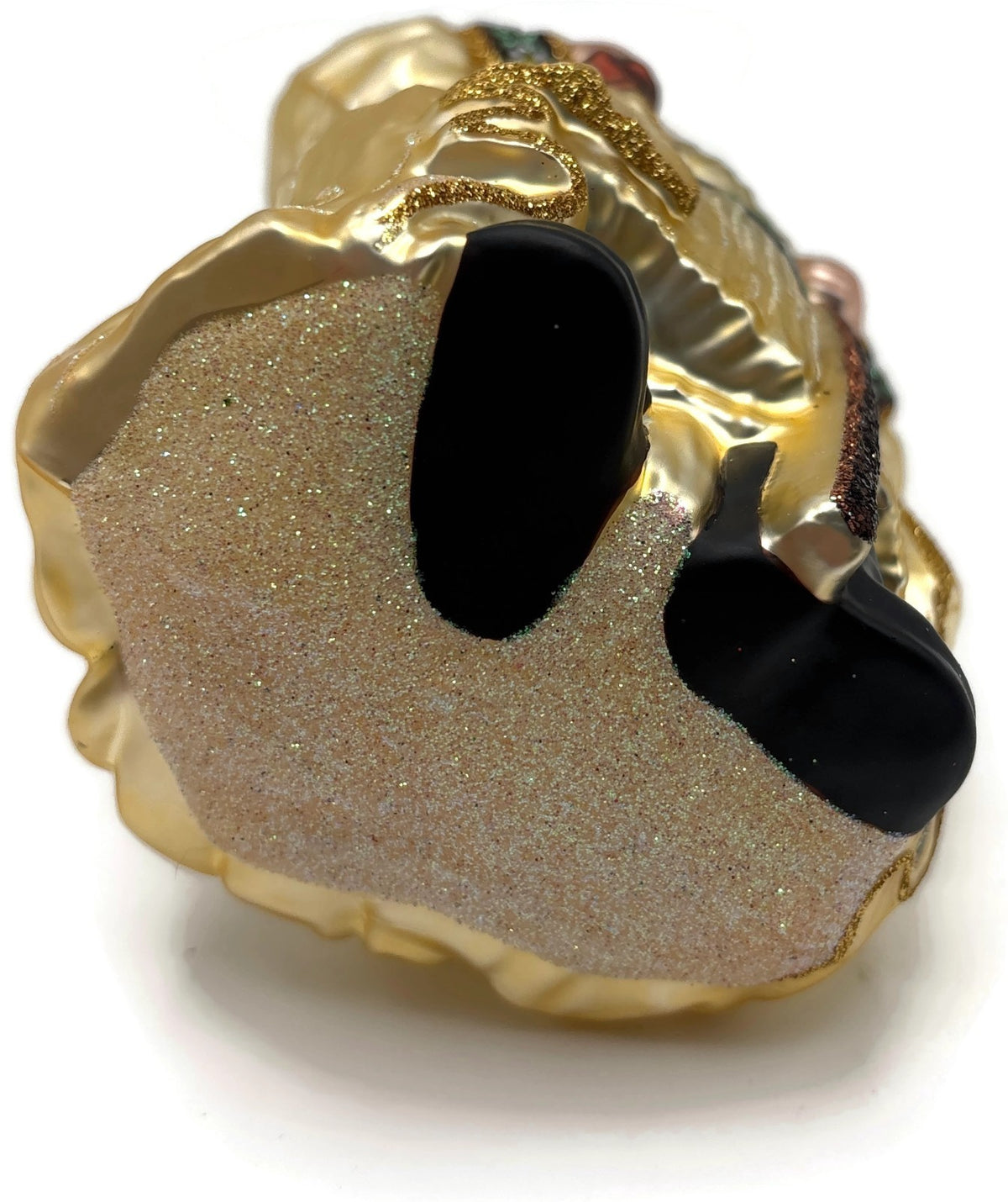 Patricia Breen Van Mourik Santa Claus Gold Brown Fall Christmas Ornament 20449