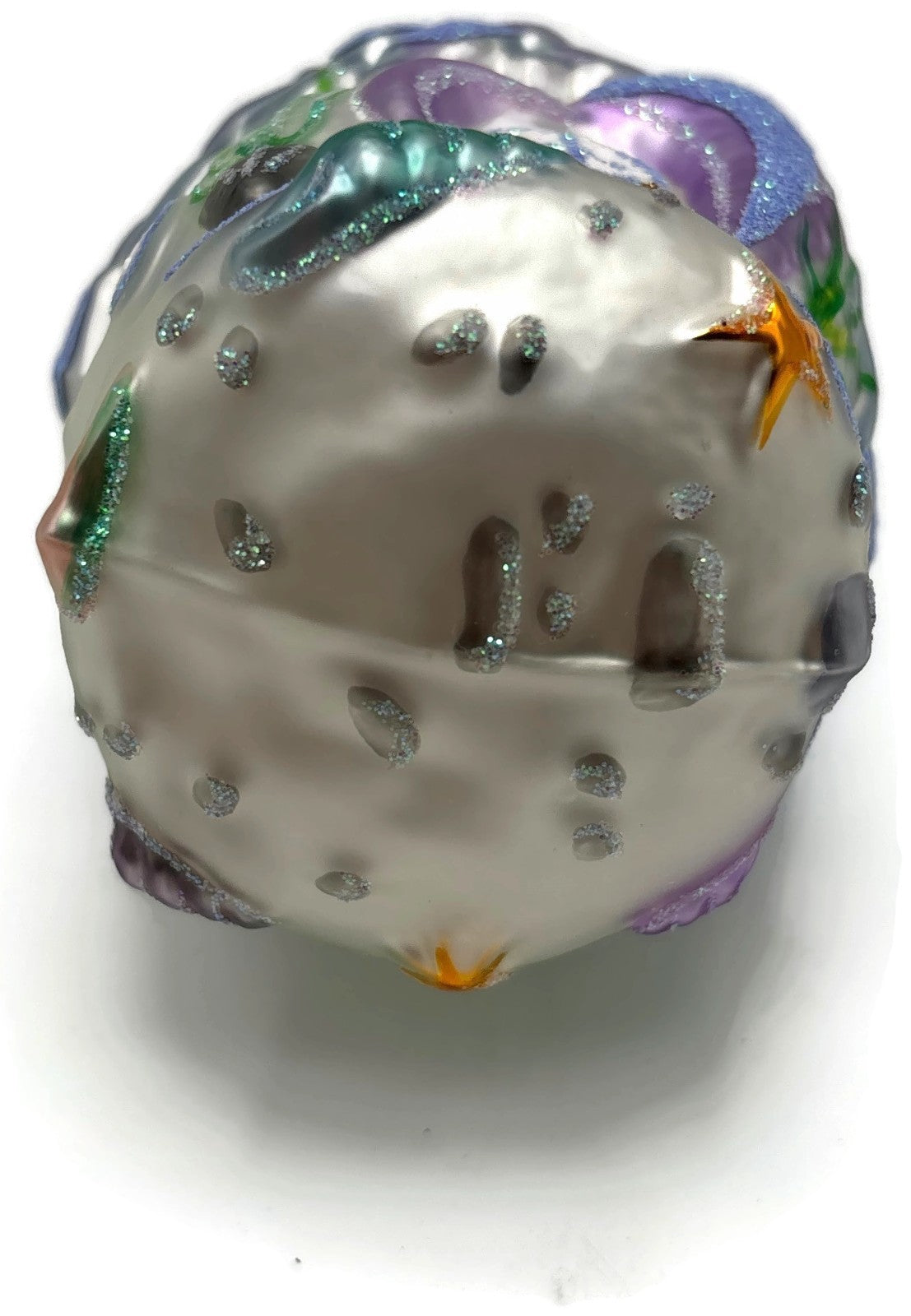 Patricia Breen Seashell Acorn House Blue Lavender Summer Christmas Ornament 99338