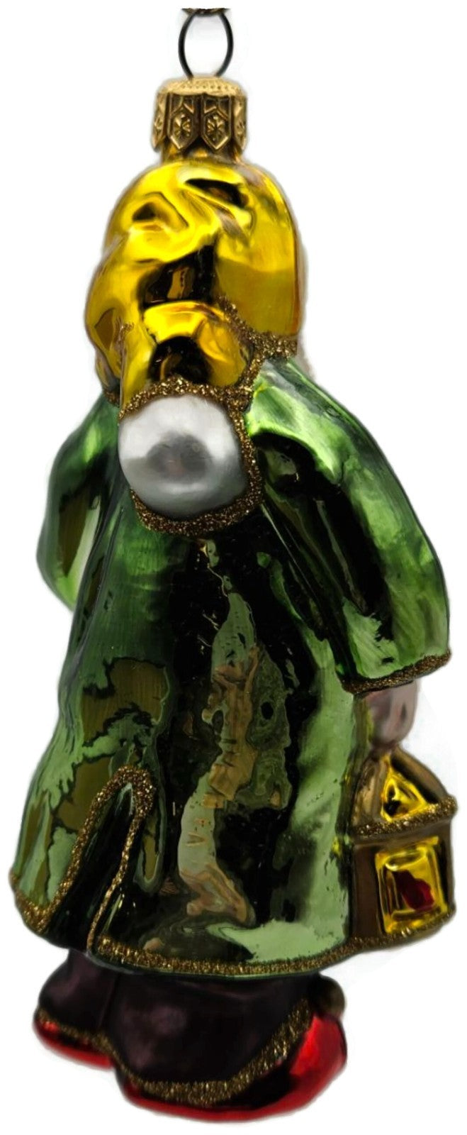 Kurt Adler Polonaise Komozja Sleepy Dwarf Snow White Green Christmas Ornament4