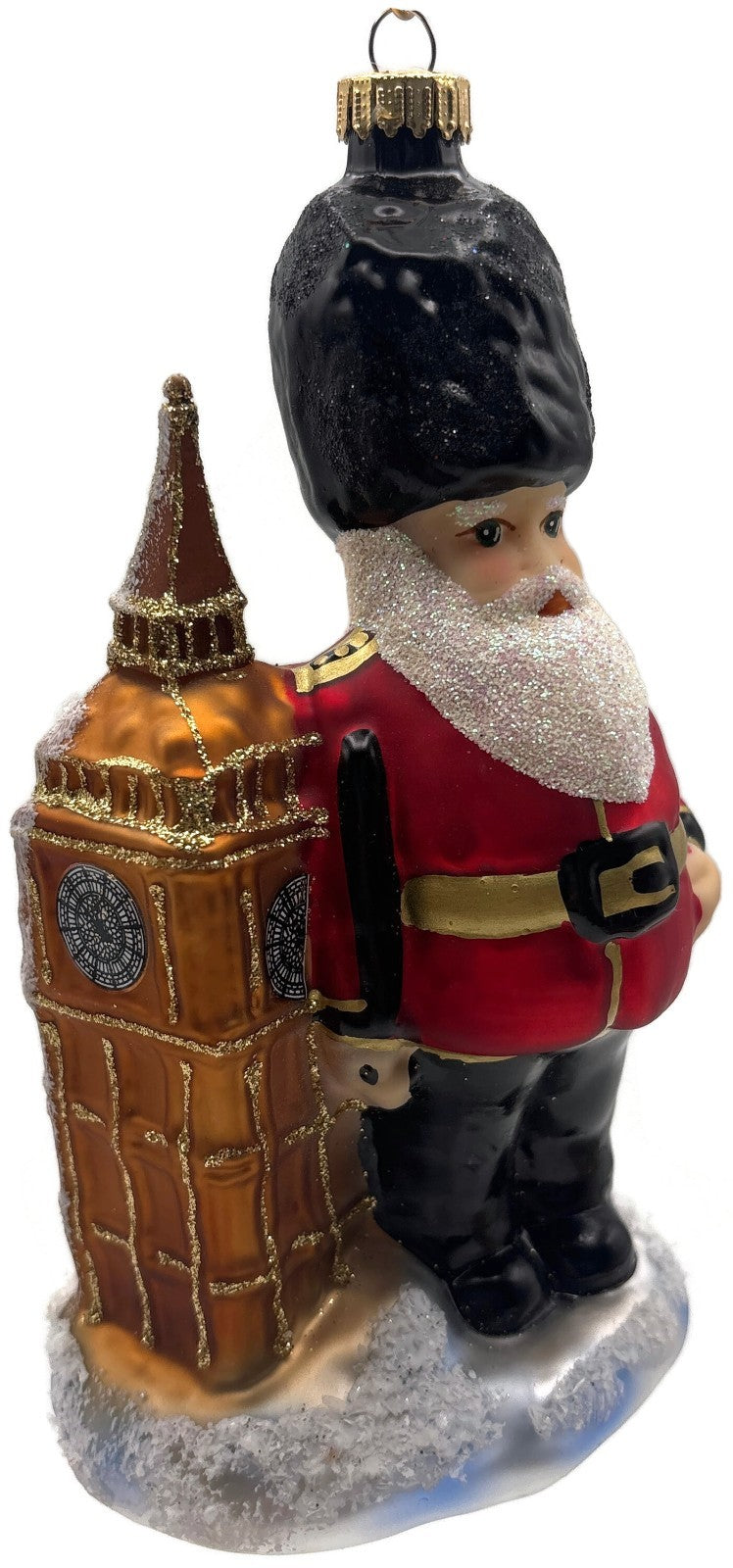 Krebs Glas Lauscha London Santa Guard And Big Ben Glass Christmas Tree Ornament1