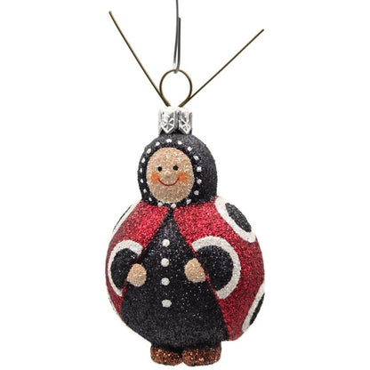 Patricia Breen Ladybug Masquerade Red Glittered Spring Christmas Ornament 27293