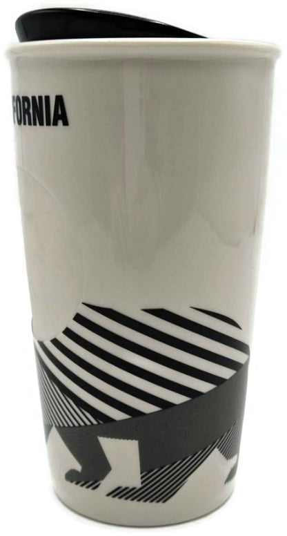 Starbucks 2015 California State Bear Flag Ceramic Traveler Mug Cup Lid 12oz 6