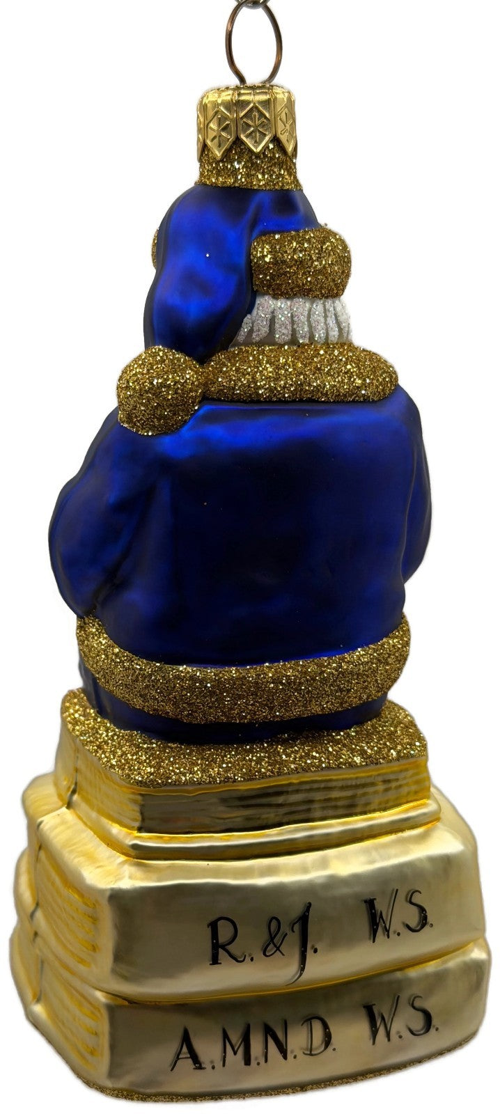Patricia Breen Santa Reads Romeo Juliet Shakespeare Christmas Tree Ornament 99312