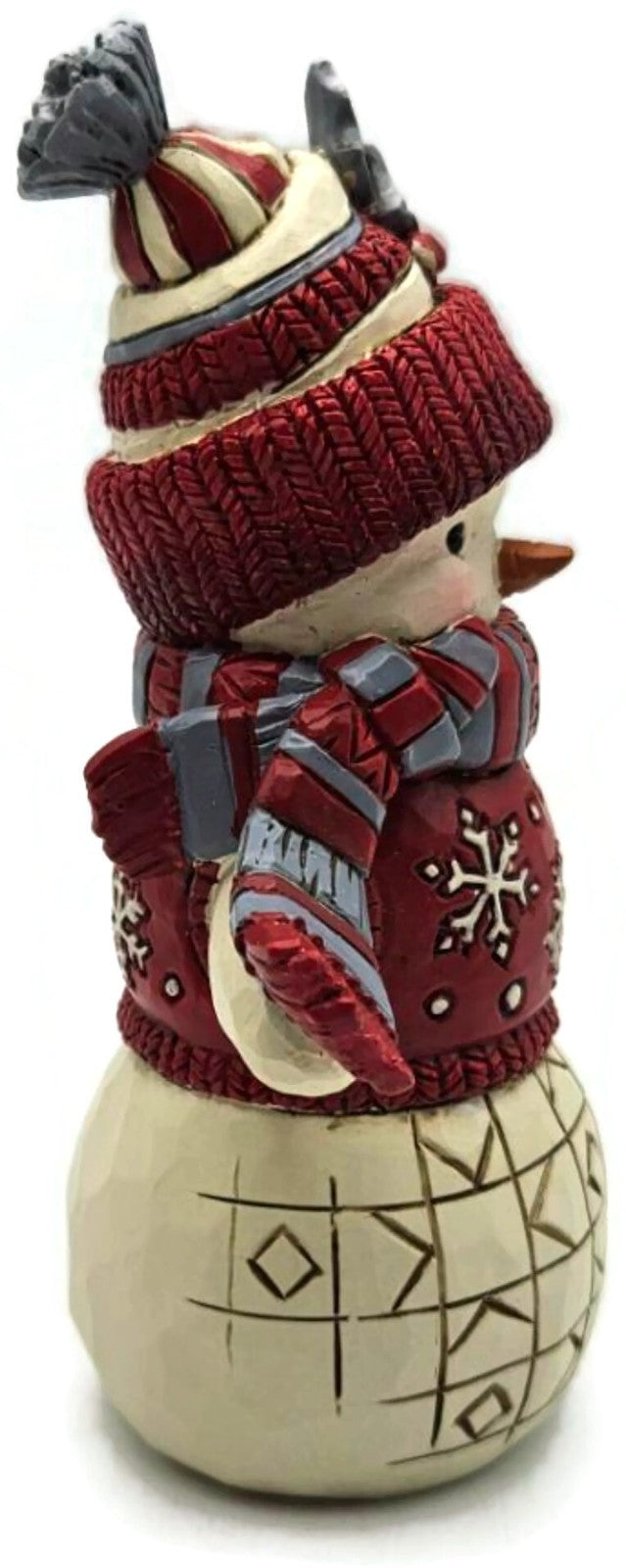 Jim Shore Enesco Snowy Smiles Nordic Noel Snowman Christmas Figurine 60108352