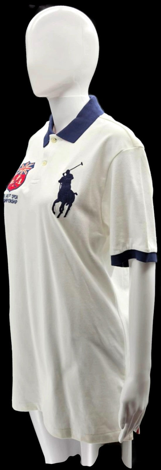 Polo Golf Ralph Lauren 131st Open Championship 2002 White Polo Shirt M NWT1