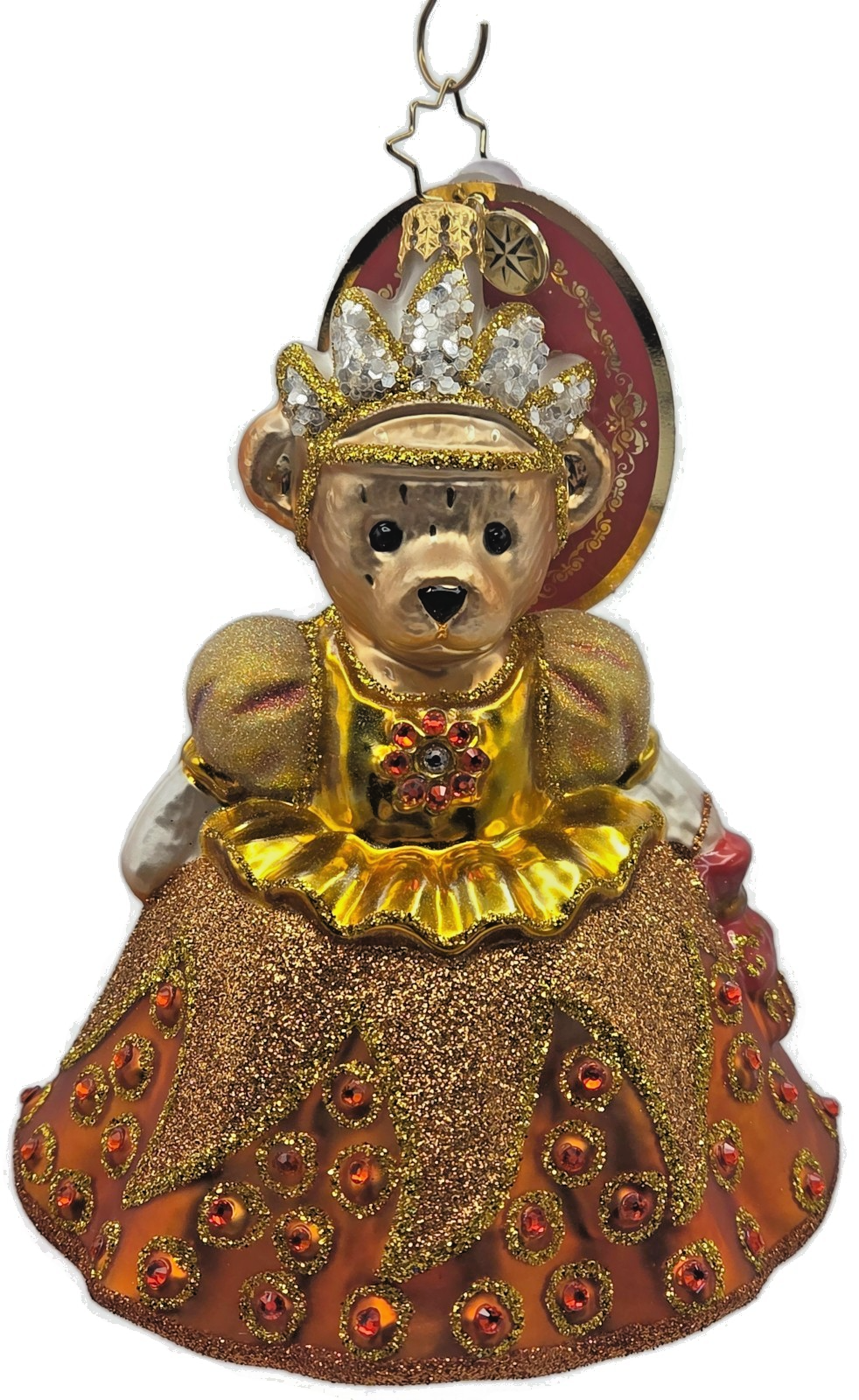 Christopher Radko Muffy Millennium Memory Bear Glass Christmas Ornament 10225440