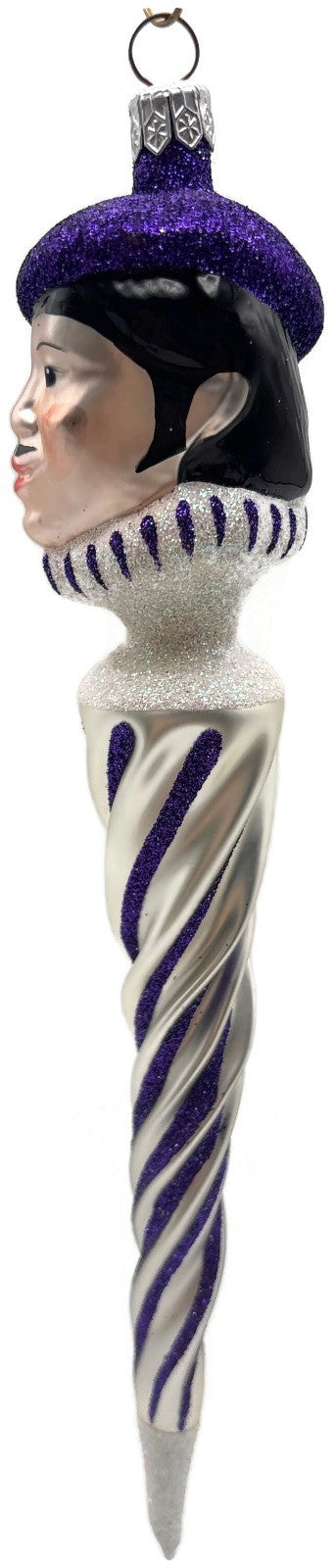Patricia Breen 1997 French Twist Pearl Purple Glittered Stripes Pearl Tip 95527
