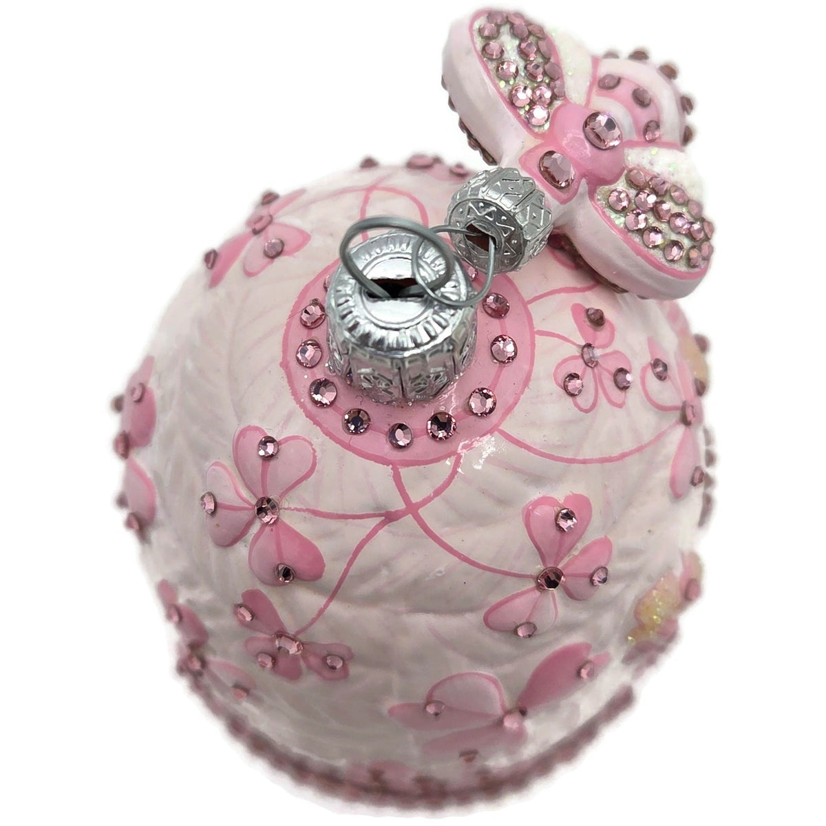 Patricia Breen Castle Caldwell Pink Bees Flower Spring Christmas Ornament 310811