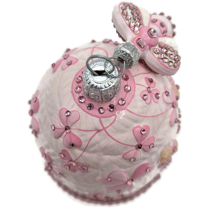 Patricia Breen Castle Caldwell Pink Bees Flower Spring Christmas Ornament 310811
