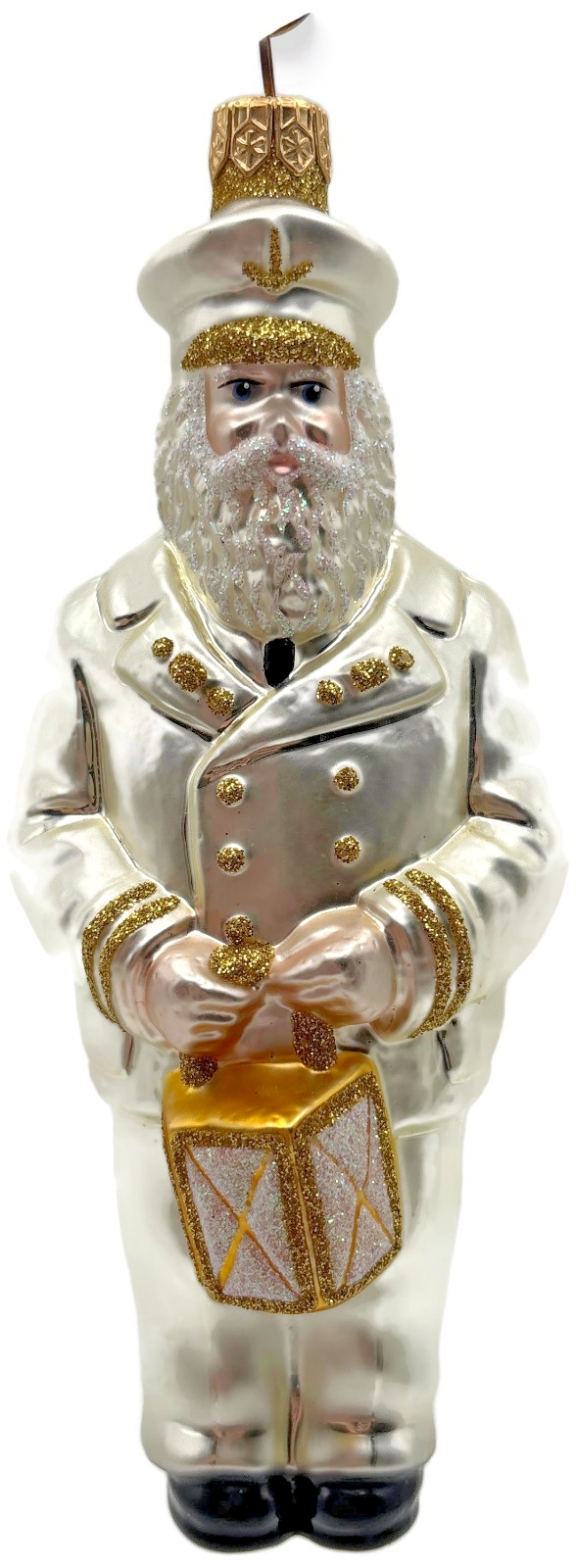 Patricia Breen Lighthouse Keeper Pearl Nautical Glass Christmas Ornament 9700MIL0