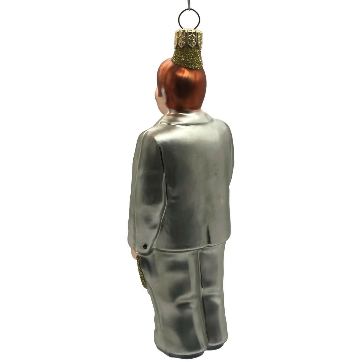 Patricia Breen Smitten Groom Blue Flowers Wedding Christmas Tree Ornament 98397