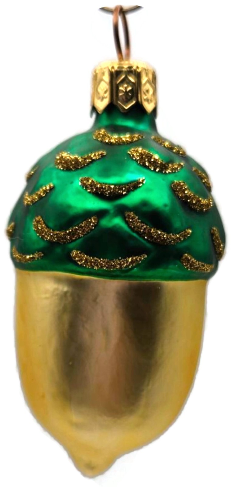 Patricia Breen Walk in the Woods Acorn Gold Green Fall Christmas Ornament 96514