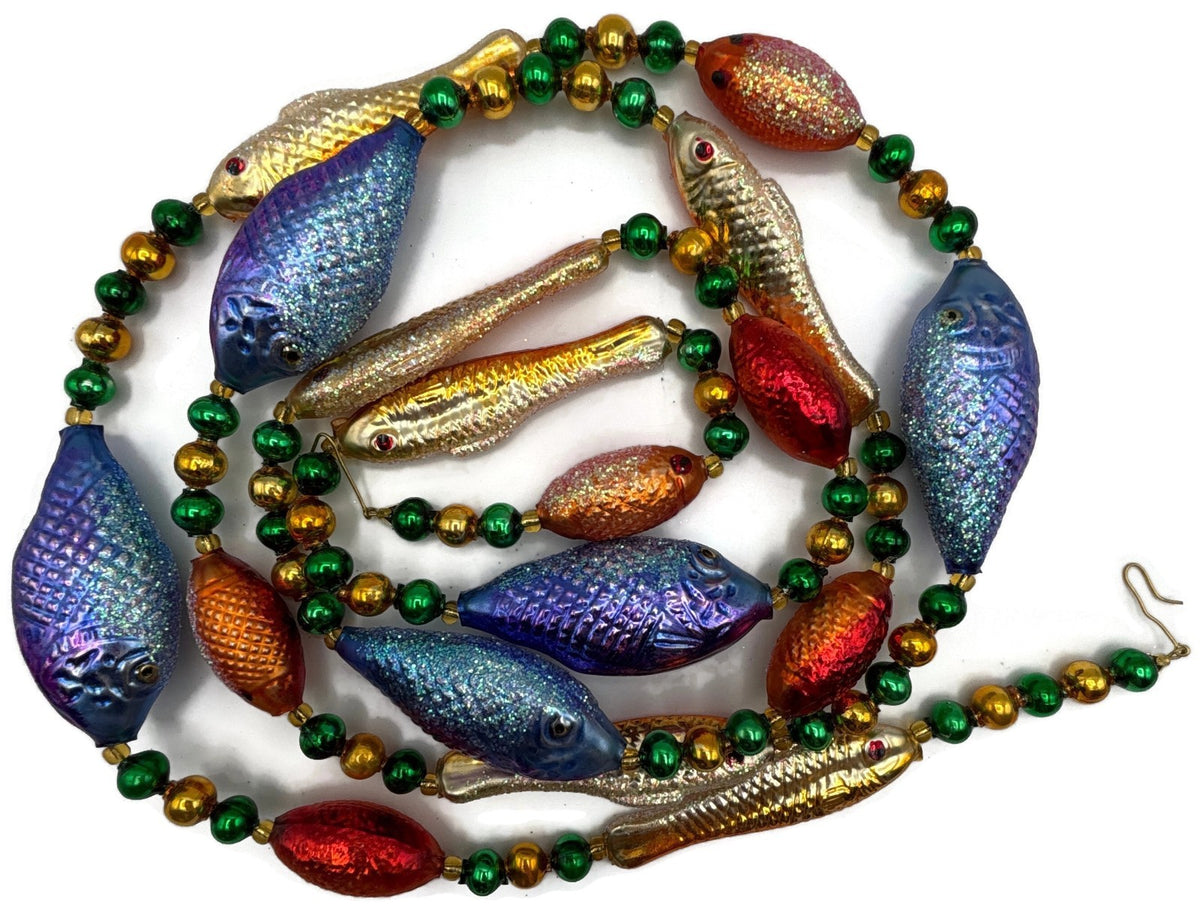 Christopher Radko Pisces Fish Garland Beaded Nautical Christmas Decor 94 448 00
