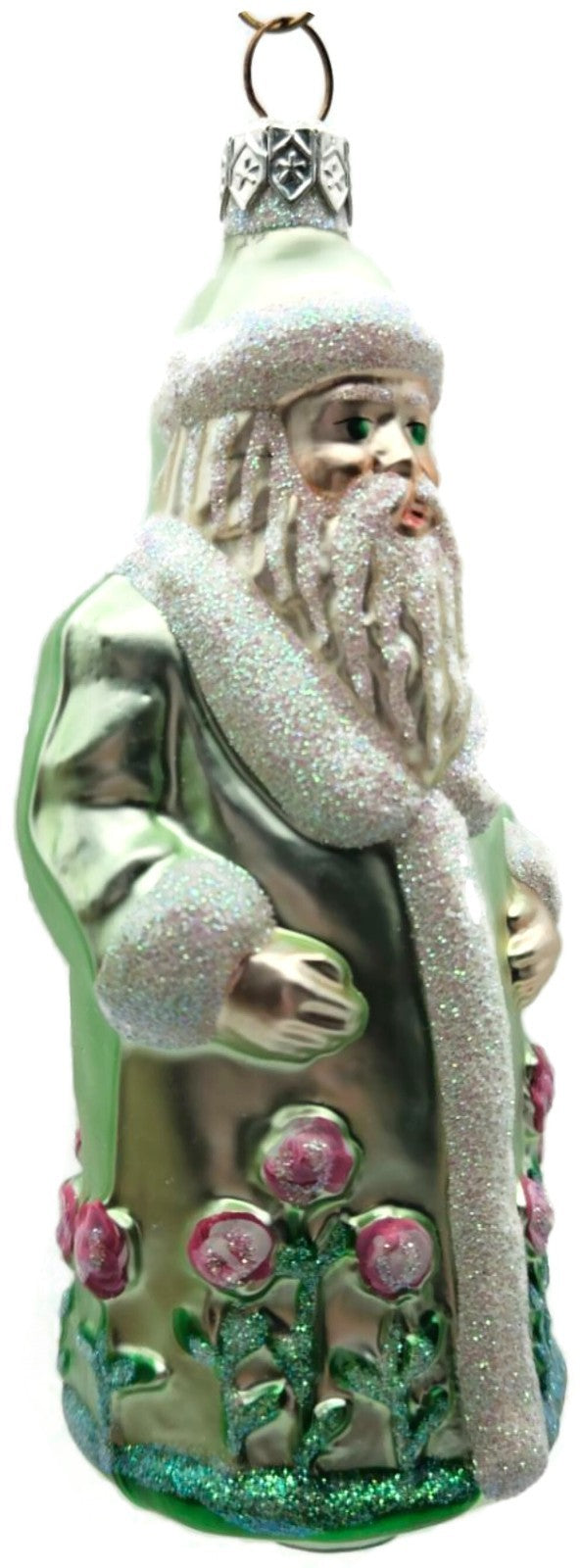 Patricia Breen Santa of the Windsor Pink Rose Spring Christmas Ornament 9700WA7