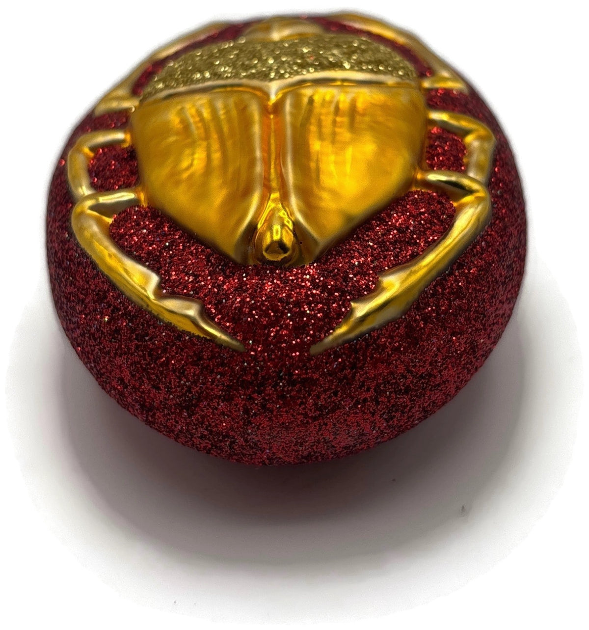 Patricia Breen Cleopatra's Scarab Red Gold Beetle Insect Christmas Ornament 97099