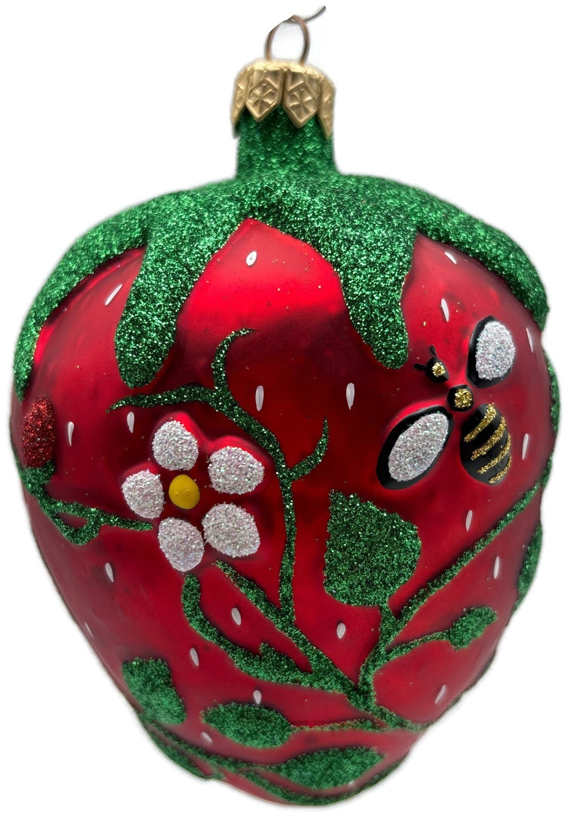 Patricia Breen Grande Strawberry Bees Fruit Red Spring Christmas Ornament 9800NM0