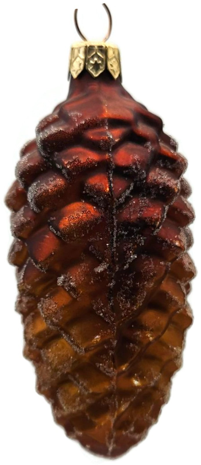 Christopher Radko Forest Frost Brown Pinecone Christmas Tree Ornament 98-496-07