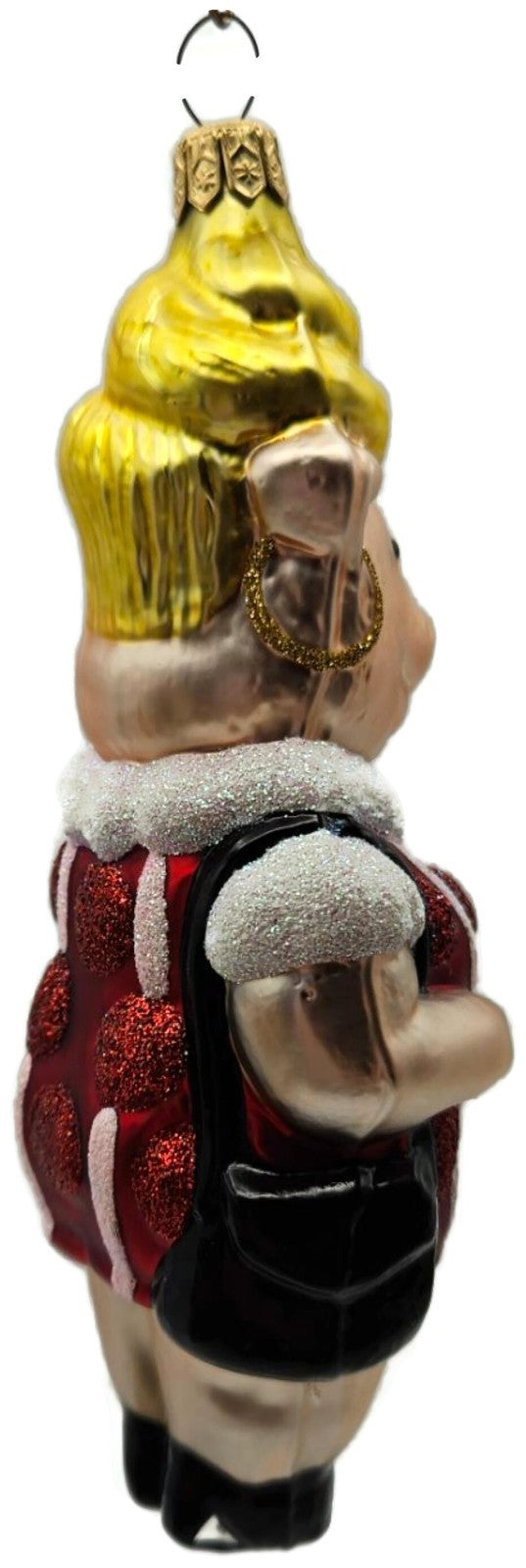 Patricia Breen This Little Piggy Goes to the Galleria Red Dress Ornament 96496