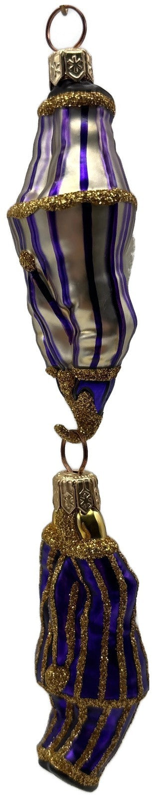 Patricia Breen Cirque De Nicoud Linked Santa Stripe Christmas Ornament CATZ 22745