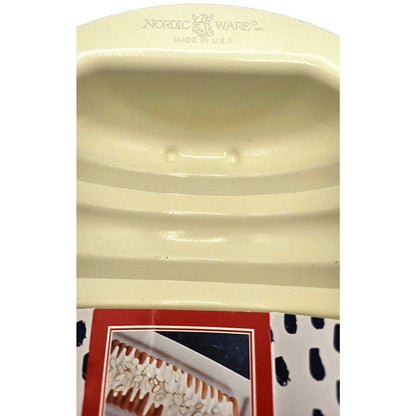Nordic Ware Ribbed Non Stick 4 Cup Decorative Loaf Pan Bakeware Holiday Dessert5