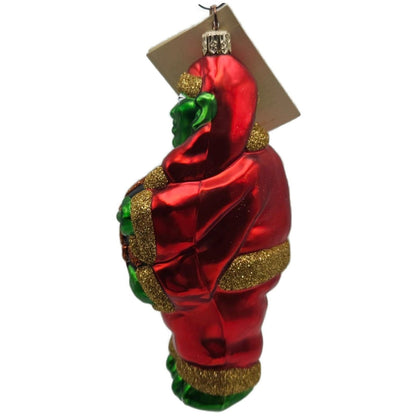 Patricia Breen Mmmonster Delivery Orange Glass Halloween Christmas Ornament 99192