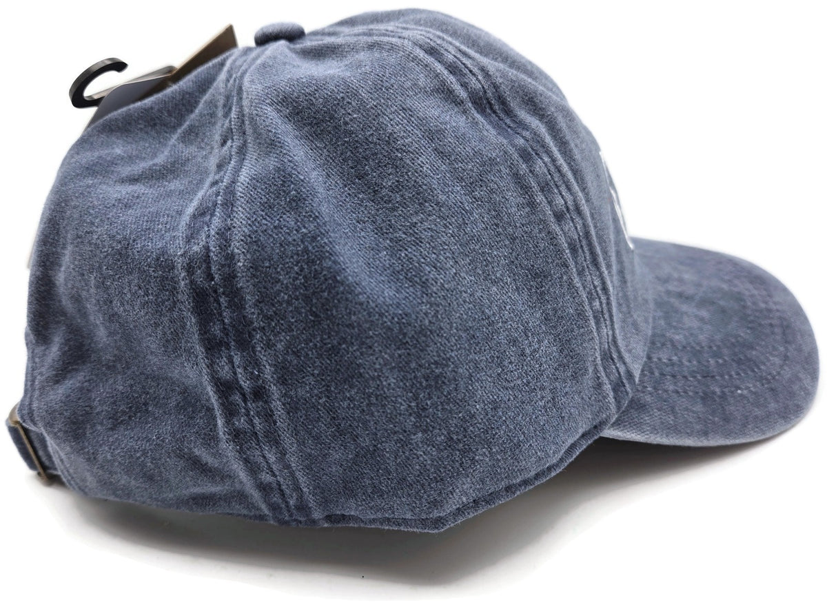 Rae Dunn David and Young Blessed Baseball Cap Navy Blue Denim Adjustable Hat New4